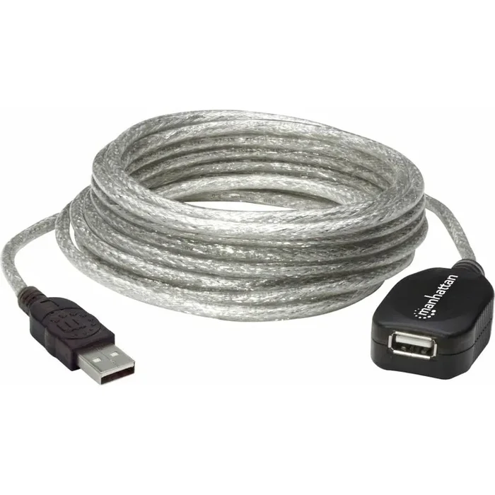 Manhattan Hi-Speed USB 2.0 Active Extension Cable – 16.40 ft USB Data Transfer Cable for