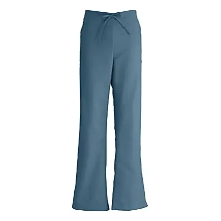 Medline ComfortEase™ Polyester/Cotton Modern Fit Ladies‘ Tall Cargo Scrub Pants, Medium, Caribbean Blue