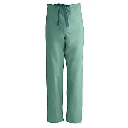 Medline ComfortEase™ Unisex Reversible Drawstring Pants, Large, Jade