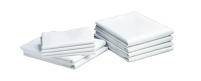 Medline Interblend Percale Contour Sheets, 9″H x 36″W x 84″D, White, Pack Of 12