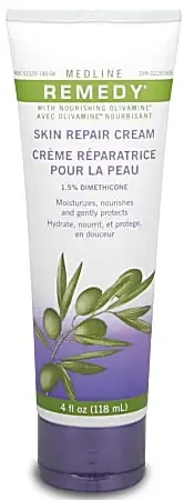 Medline Remedy Olivamine Skin Repair Creams, Unscented, 4 Oz, Pack Of 12