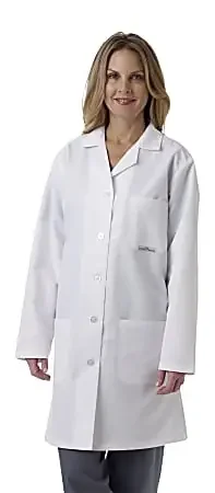 Medline SilverTouch™ Ladies‘ Staff-Length Lab Coat, Size 4, White