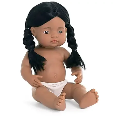 Miniland Educational Anatomically Correct 15″ Baby Doll, Native American Girl