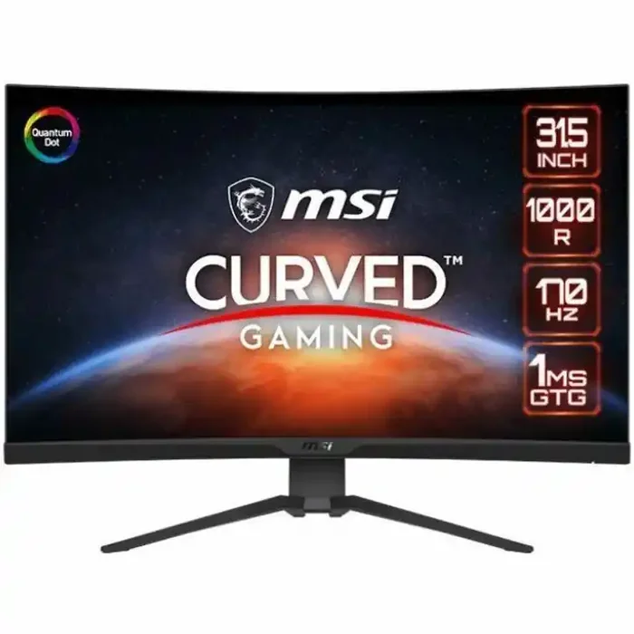 MSI MAG325CQRFQD 32″ Class WQHD Curved Screen Gaming LCD Monitor – 16 9