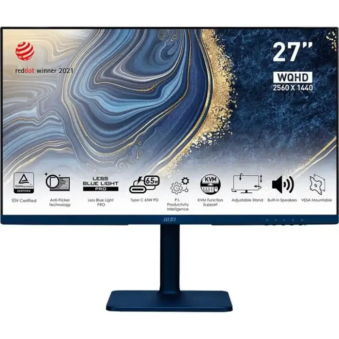 MSI Modern MD272QP 27″ WQHD LED LCD Monitor – 16 9 – Black