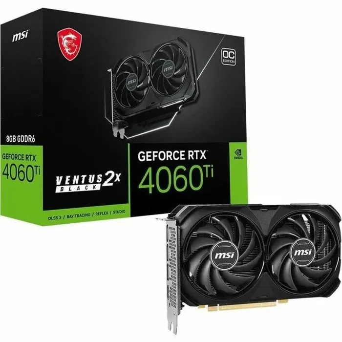 MSI NVIDIA GeForce RTX 4060 Ti Graphic Card – 8 GB GDDR6 – 7680 x 4320 – 2.58 GHz Boost