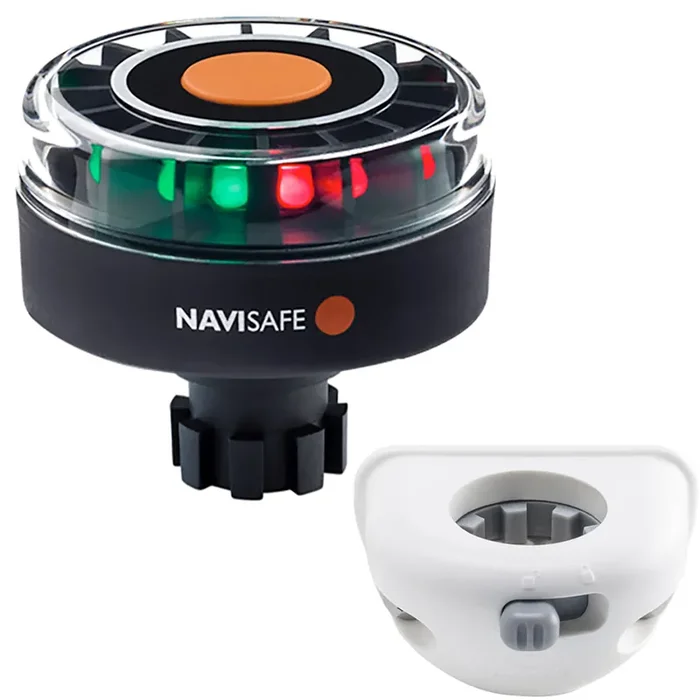 Navisafe Navilight Tricolor 2NM w/Navibolt Base & Vertical Mount – White