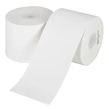 Office Depot® Brand 1-Ply Paper Rolls, 2-1/4″ x 124‘, White, Carton Of 100