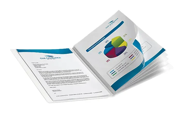 Office Depot® Brand Poly Bound Presentation Book, 12 Pockets, White