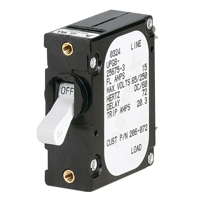 Paneltronics ‘A‘ Frame Magnetic Circuit Breaker – 25 Amps – Single Pole
