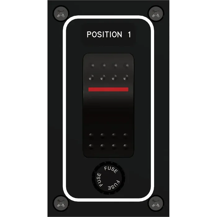 Paneltronics Waterproof Panel – DC 1-Position Illuminated Rocker Switch & Fuse