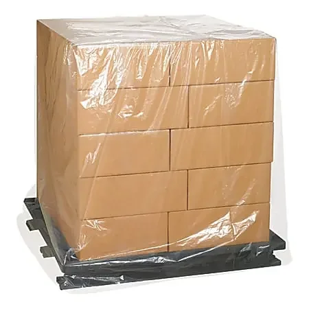 Partners Brand 3 Mil Clear Pallet Covers 48″ x 40″ x 72″, Box of 50