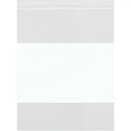 Partners Brand 4 Mil White Block Reclosable Poly Bags, 3″ x 5″, Clear, Case Of 1000