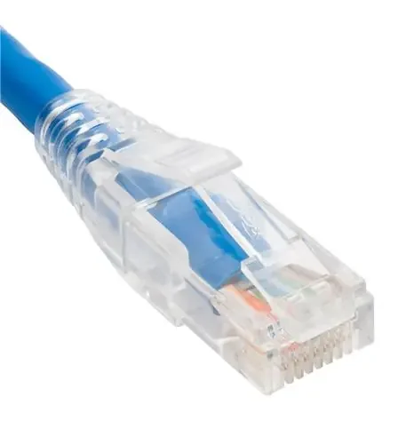 PATC CORD CAT6 CLEAR BOOT 25‘ BLUE ICC-ICPCST25BL
