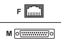 Perle Dba0013C Rj-45 To Db-25 Adapter