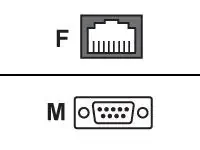 Perle Dba0021C 8Pck Rj-45F To Db-9M (Dte) Crossover Adapter For Iolan Scsc Models