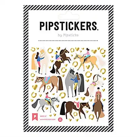 Pipsticks Decorative Stickers, 4″ x 4″, Giddy Up