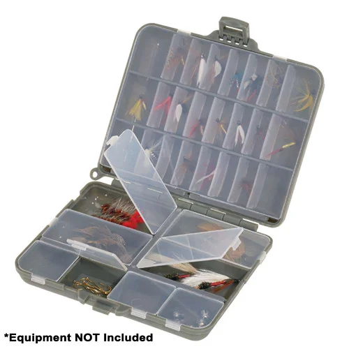 Plano Compact Side-By-Side Tackle Organizer – Grey/Clear [107000]