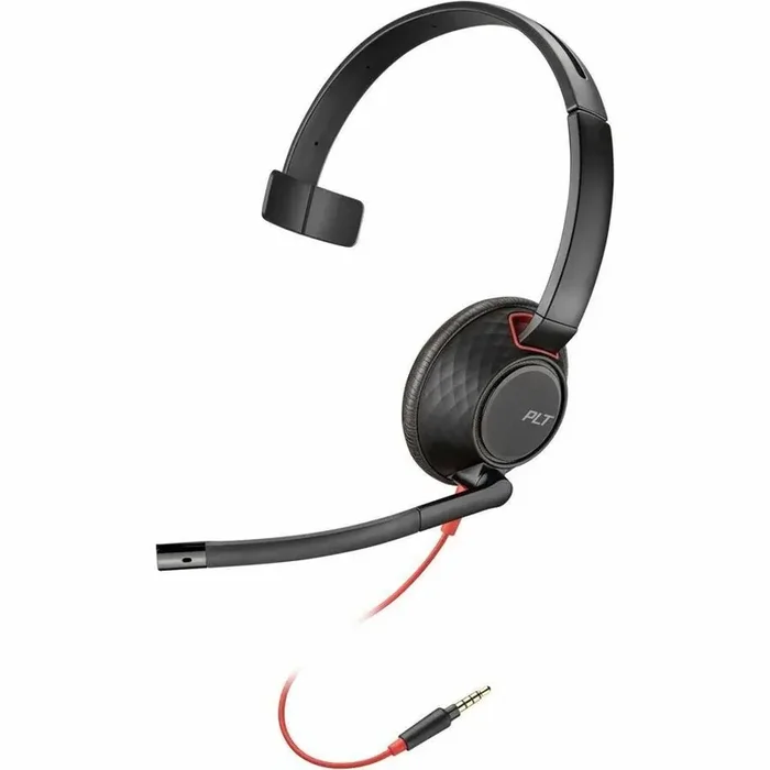 Poly Blackwire 5210 Headset – Mono – USB Type C, Mini-phone (3.5mm) – Wired – 20 Hz – 20