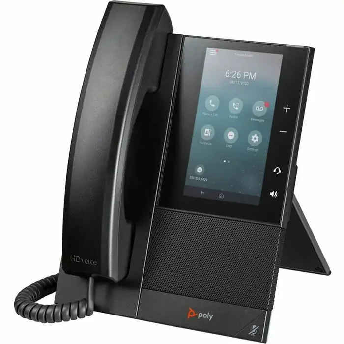Poly CCX 500 IP Phone – Corded – Corded/Cordless – Bluetooth – Black – VoIP – 2 x Network