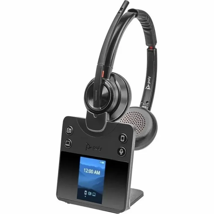 Poly Savi 8400 Office 8420 Headset – Stereo – Wireless – Bluetooth/DECT 6.0 – 590.6 ft –