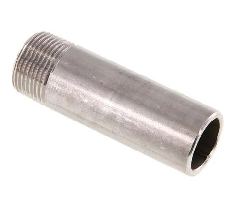 R 3/4” Male x 26.9mm Stainless steel Pipe Nipple with Welding End 20 Bar DIN 2982 – 80mm