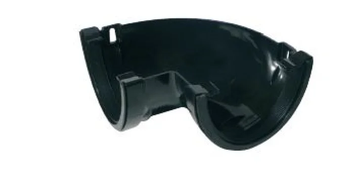 RAINWATER COMMERCIAL DEEP GUTTER 90DEG ANGLE BLK INT