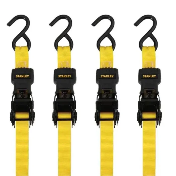 Ratchet Straps 1in X 12′ 1500lbs 4pk S10004-12
