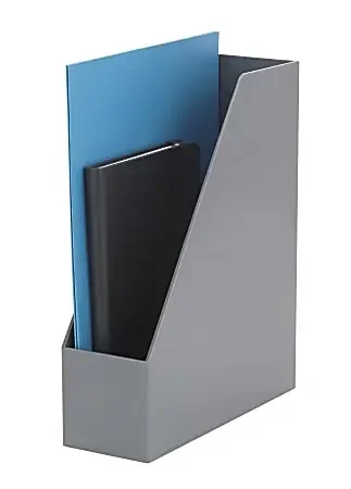 Realspace® Magazine File With Antimicrobial Treatment, 11-1/16″H x 3-1/8″W x 9-1/16″D, Gray