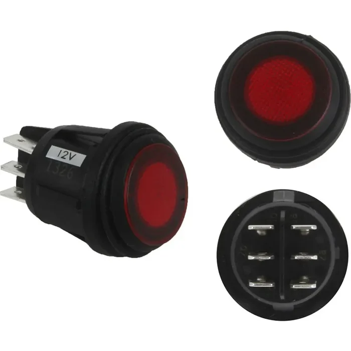 RIGID Industries 3 Position Rocker Switch – Red