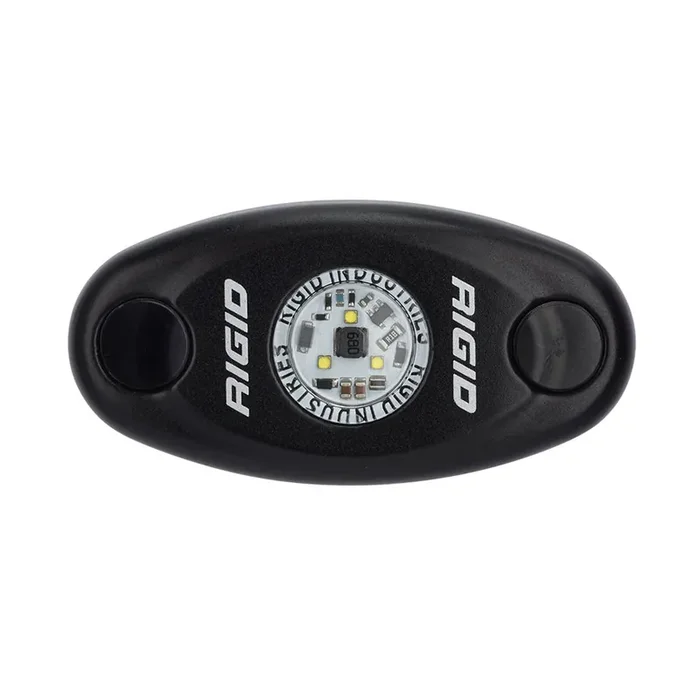 RIGID Industries A-Series Black High Power LED Light Single – Cool White