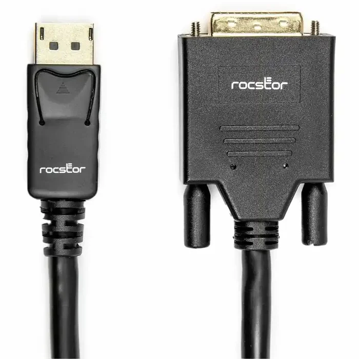 Rocstor Active DisplayPort to DVI Adapter – 6 ft DisplayPort/DVI-D Video Cable for Video