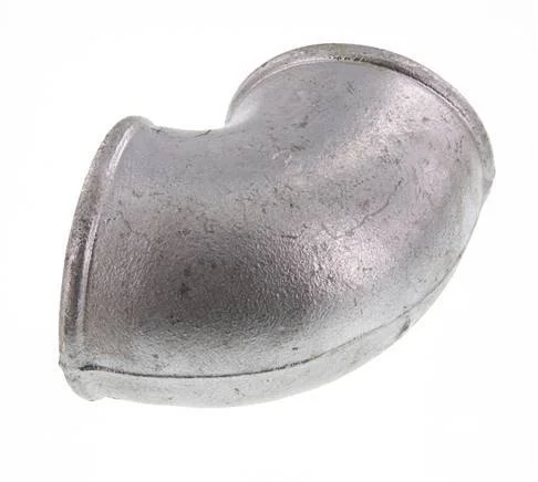 Rp 3” Zinc plated Cast iron 90 deg Elbow Fitting 25 Bar