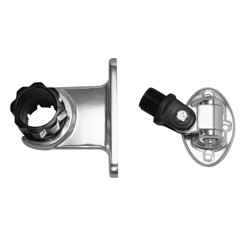 Rupp Standard Antenna Mount Support w/4-Way Base & 1.5″ Collar [PAK-0001]
