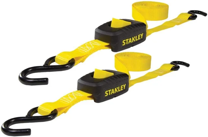 S2001 Enclosed Cam Buckle Cargo Tie Down Straps 1in x 10′ 1200 lbs Break Strength 2pk S2001