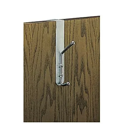 Safco® Over-The-Door Coat Hook, 8 1/2″H x 1 1/2″W x 4 1/4″D, Silver