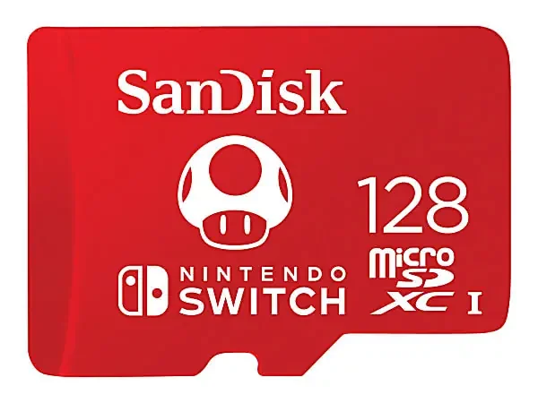 SanDisk® microSDXC Memory Card for Nintendo Switch, 128GB, SDSQXBO128GANCZA