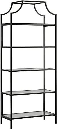 Sauder® International Lux 71″H 5-Shelf Bookcase, Black