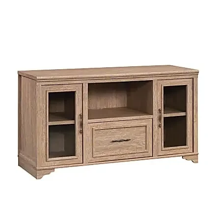 Sauder® Rollingwood 54″W Computer Desk Credenza, Brushed Oak