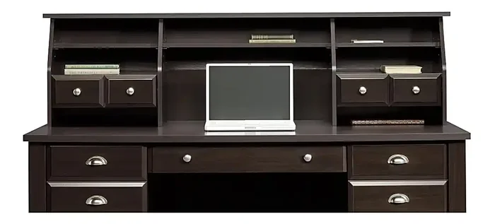 Sauder® Shoal Creek Organizer Hutch, 17-7/8″H x 65-1/8″W x 12-3/4″D, Jamocha Wood