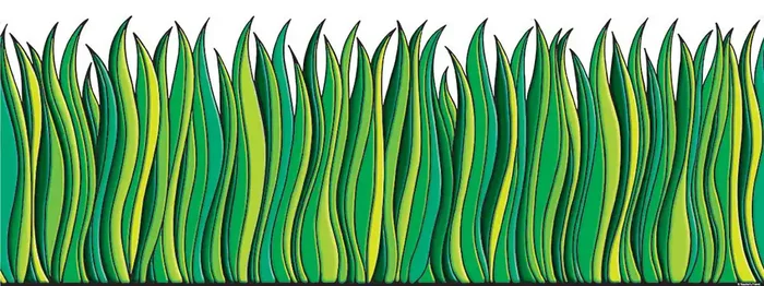 Scholastic Bulletin Board Accents, Grass, 9″ x 24″