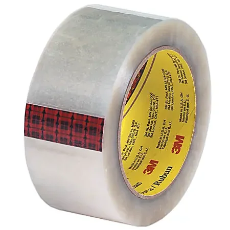 Scotch 313 Carton Sealing Tape, 2″ x 110 Yd., Clear, Case Of 36 Rolls
