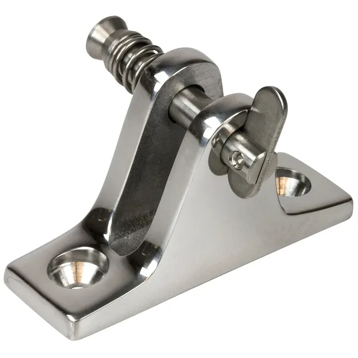 Sea-Dog Stainless Steel Angle Base Deck Hinge – Removable Pin