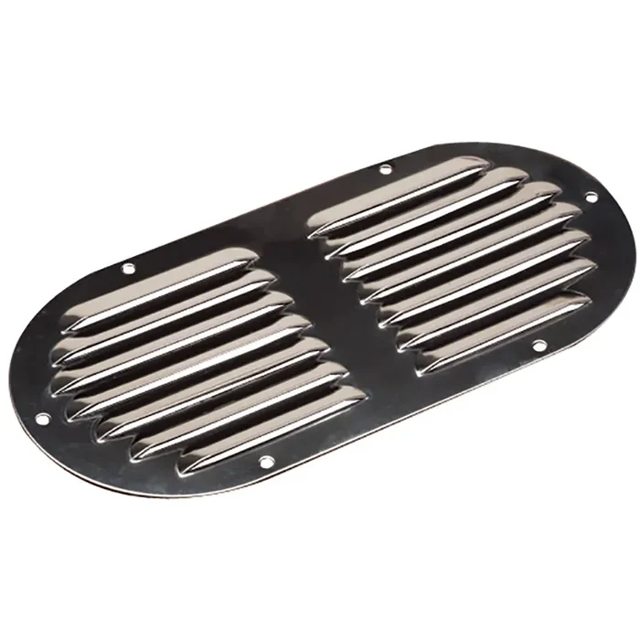 Sea-Dog Stainless Steel Louvered Vent – Oval – 9-1/8″ x 4-5/8″
