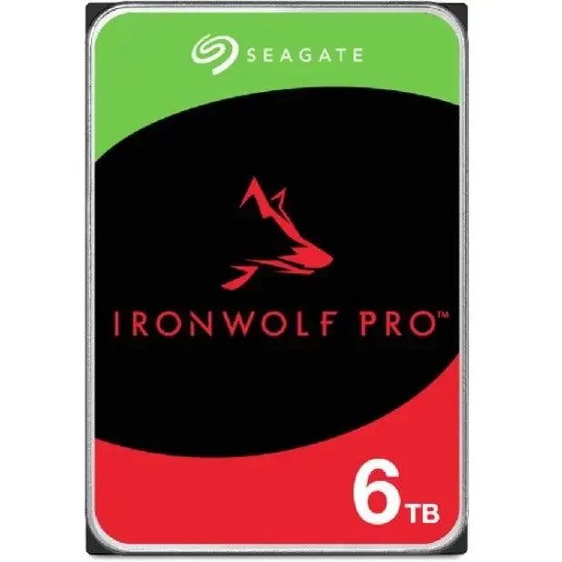 Seagate IronWolf Pro ST6000NT001 6 TB Hard Drive – 3.5″ Internal – SATA (SATA/600) – Conventional Magnetic Recording (CMR) Method