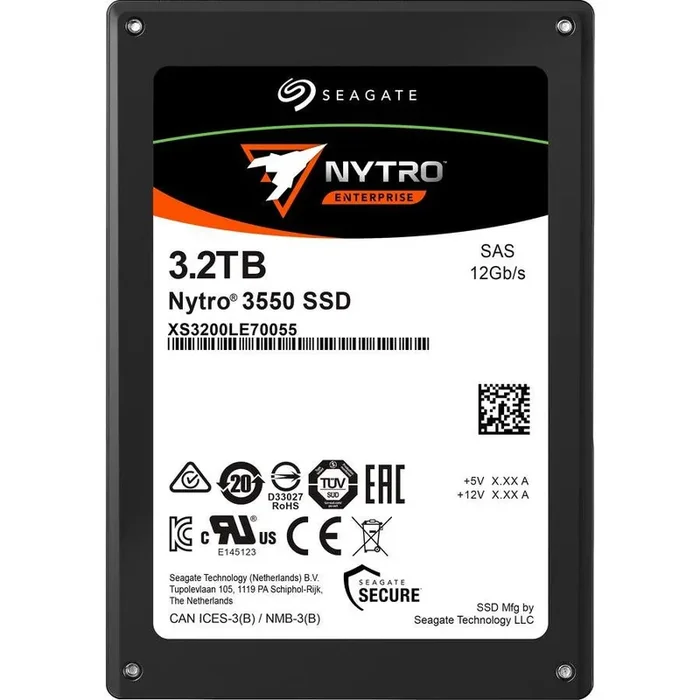 Seagate Nytro 3000 XS3200LE70055 3.20 TB Solid State Drive – 2.5″ Internal – SAS (12Gb/s SAS) – Mixed Use