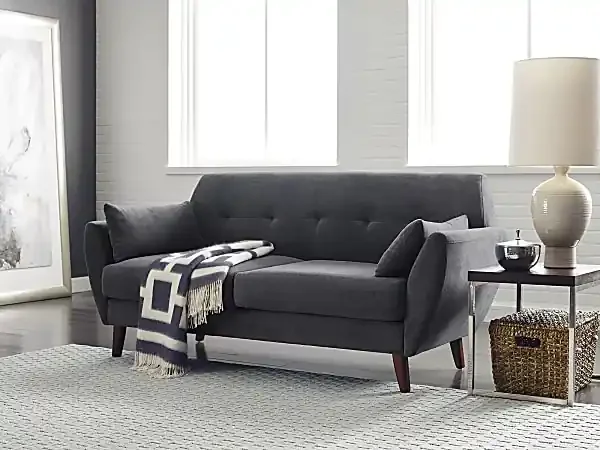 Serta® Artesia Collection Loveseat, Slate Gray/Chestnut