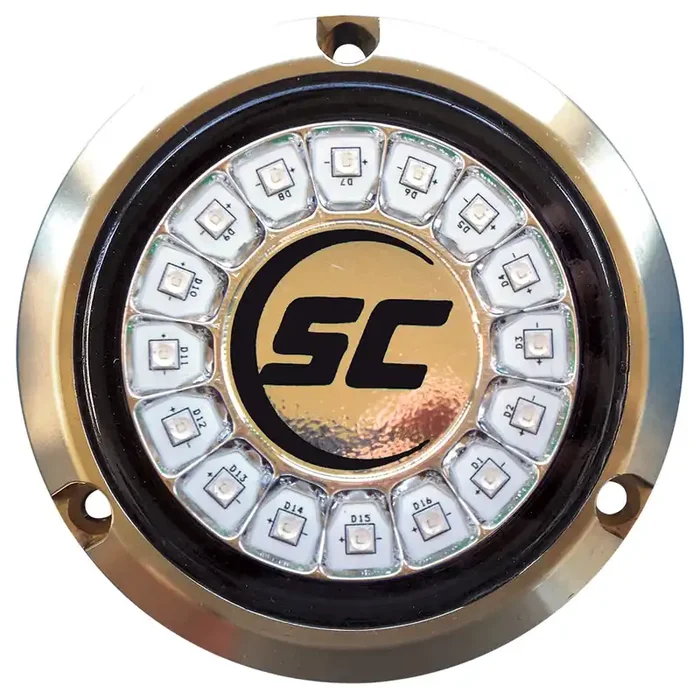 Shadow-Caster Great White Single Color Underwater Light – 16 LEDs – Bronze