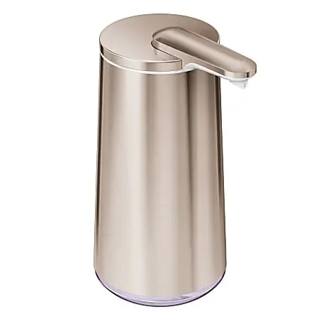 simplehuman Foam Sensor Pump, 6-3/4”H x 3-1/8”W x 4-3/4”D, Rose Gold