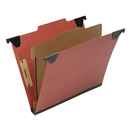 SKILCRAFT 2/5 Tab Cut Letter Hanging Folder – 1″ Folder Capacity – 8 1/2″x11″ – Top Tab Position – 1 Divider(s) – NSN6816249